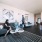 Open living room and kitchen at Eleanor Apartments in Seattle